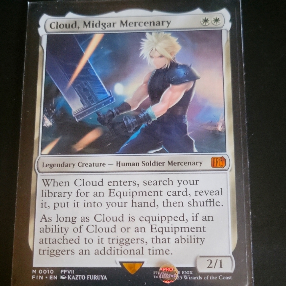 Cloud Midgar Mercenary Trading Card